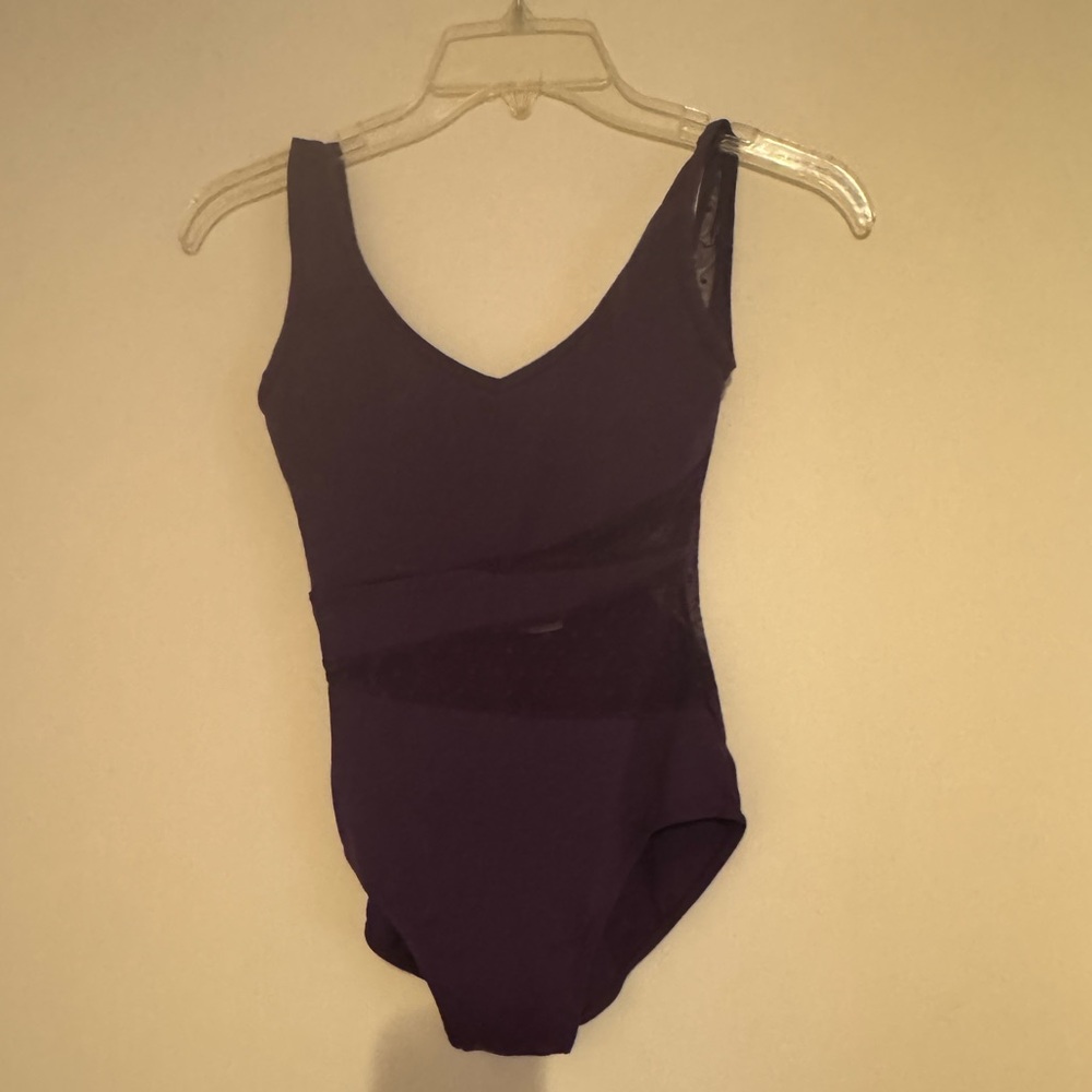 Purple Mesh Leotard